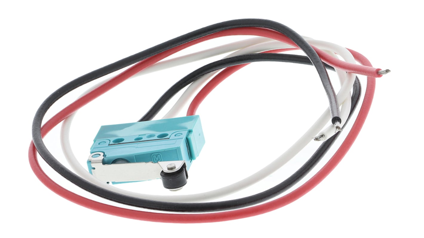 Mikrokapcsoló SP-CO, müködtető típusa: Görgőskar, 2 A 30 V DC esetén
