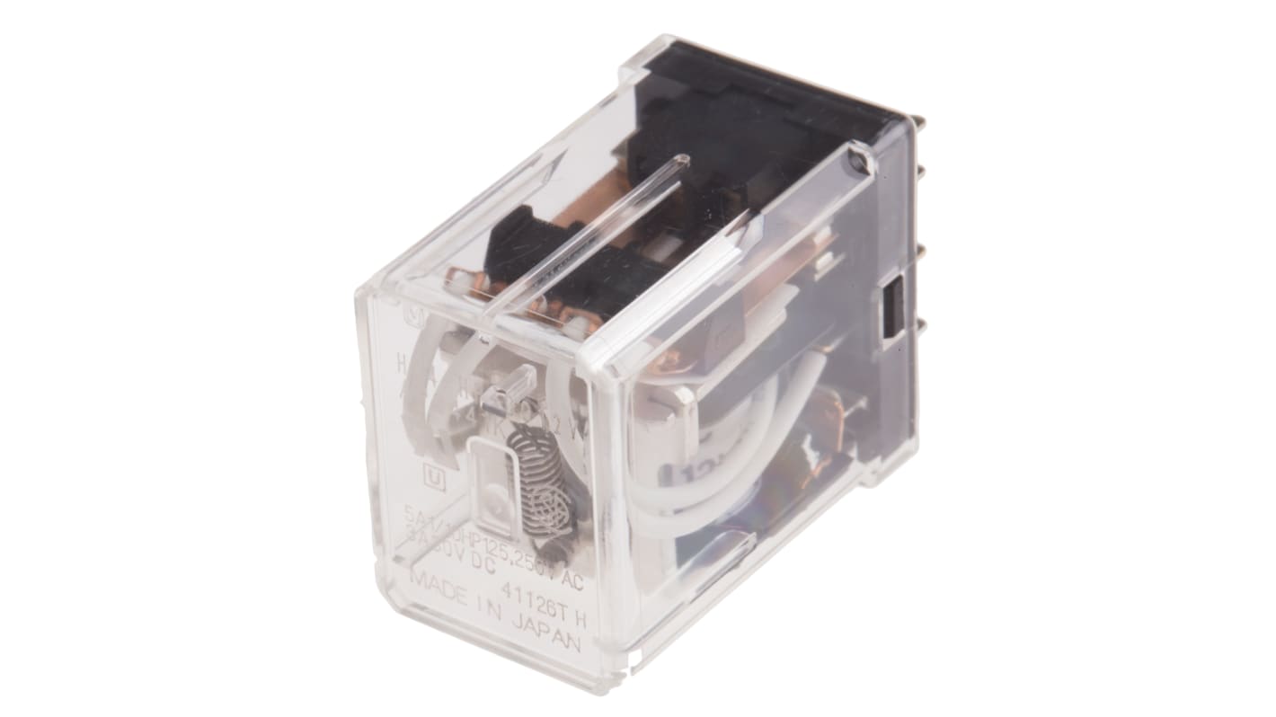 Panasonic PCB Mount Non-Latching Relay, 12V dc Coil, 5A Switching Current, 4PDT