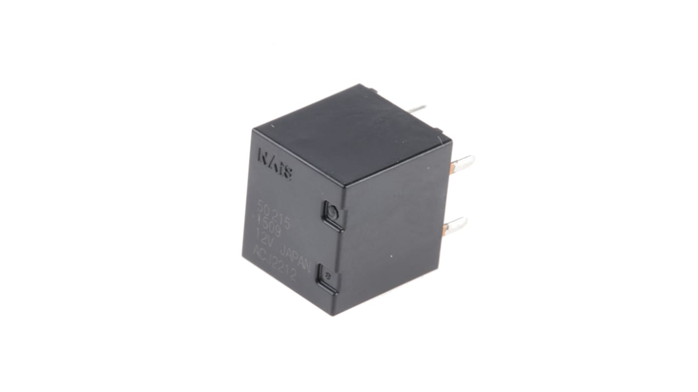 Panasonic PCB Mount Automotive Relay, 12V dc Coil Voltage, 20A Switching Current, DPST