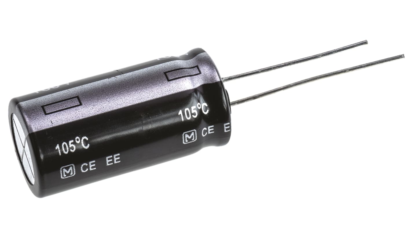 Panasonic 220μF Aluminium Electrolytic Capacitor 160V dc, Radial, Through Hole - EEUEE2C221