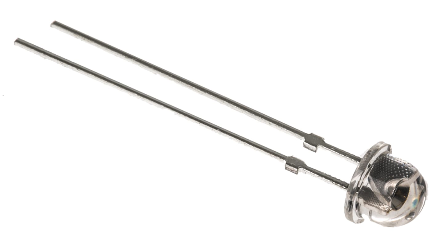 Vishay IR-Diode, 5 mm (T-1 3/4) 55mW, 870nm, 32mW/sr, 76°, 2-Pin, THT