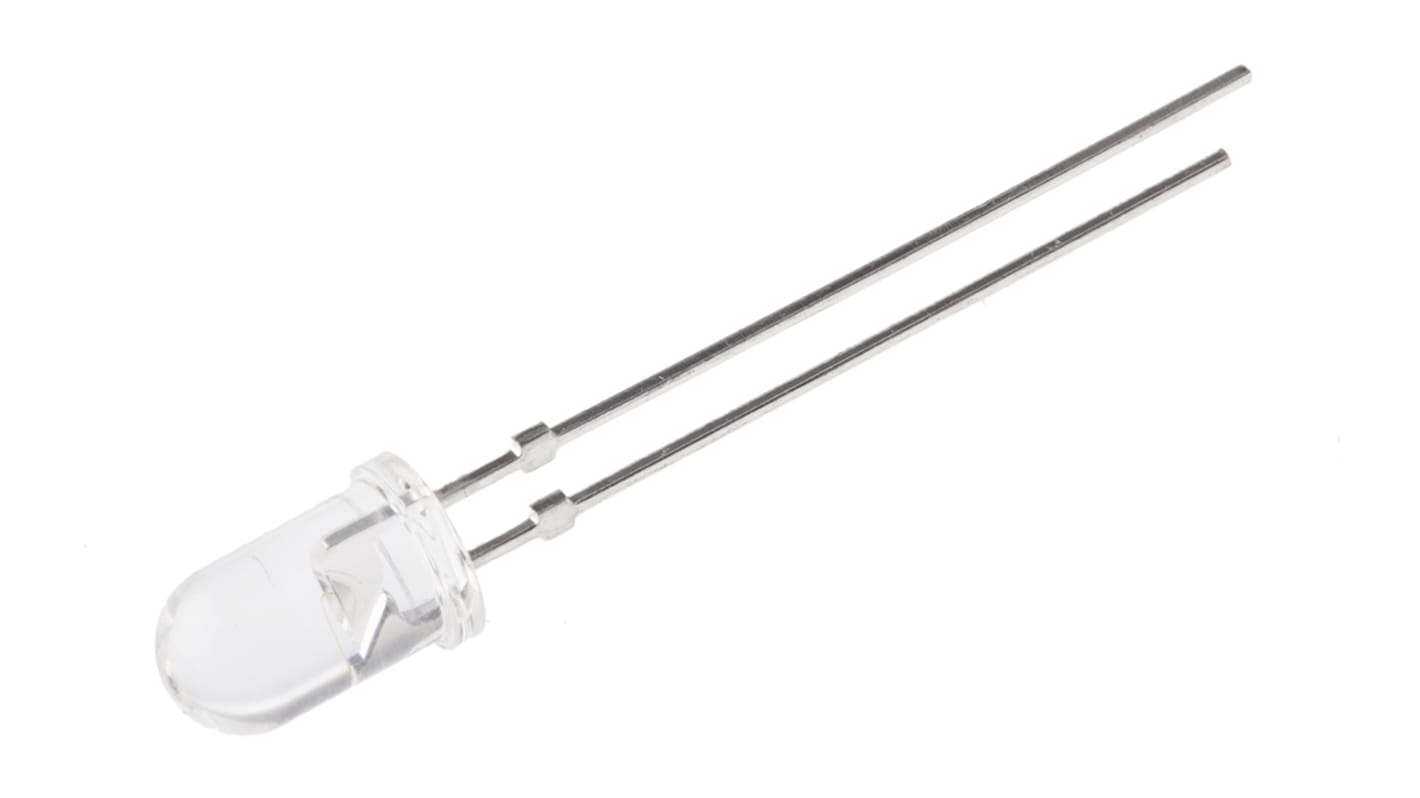 Vishay IR-Diode, 5 mm (T-1 3/4) 23mW, 875nm, 600mW/sr, 2-Pin, THT