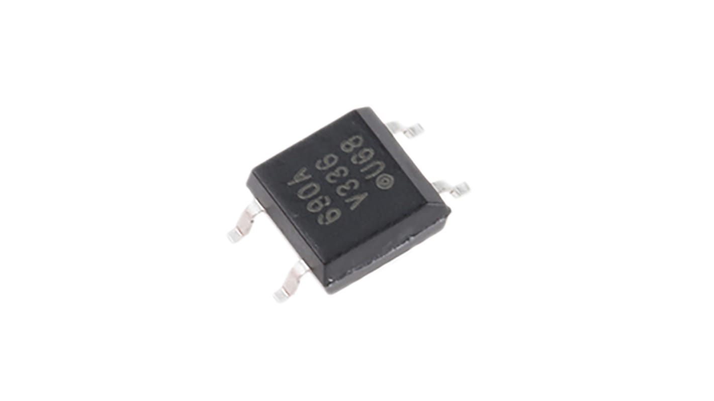 Vishay SFH SMD Optokoppler DC-In / Transistor-Out, 4-Pin SOP, Isolation 3750 V ac