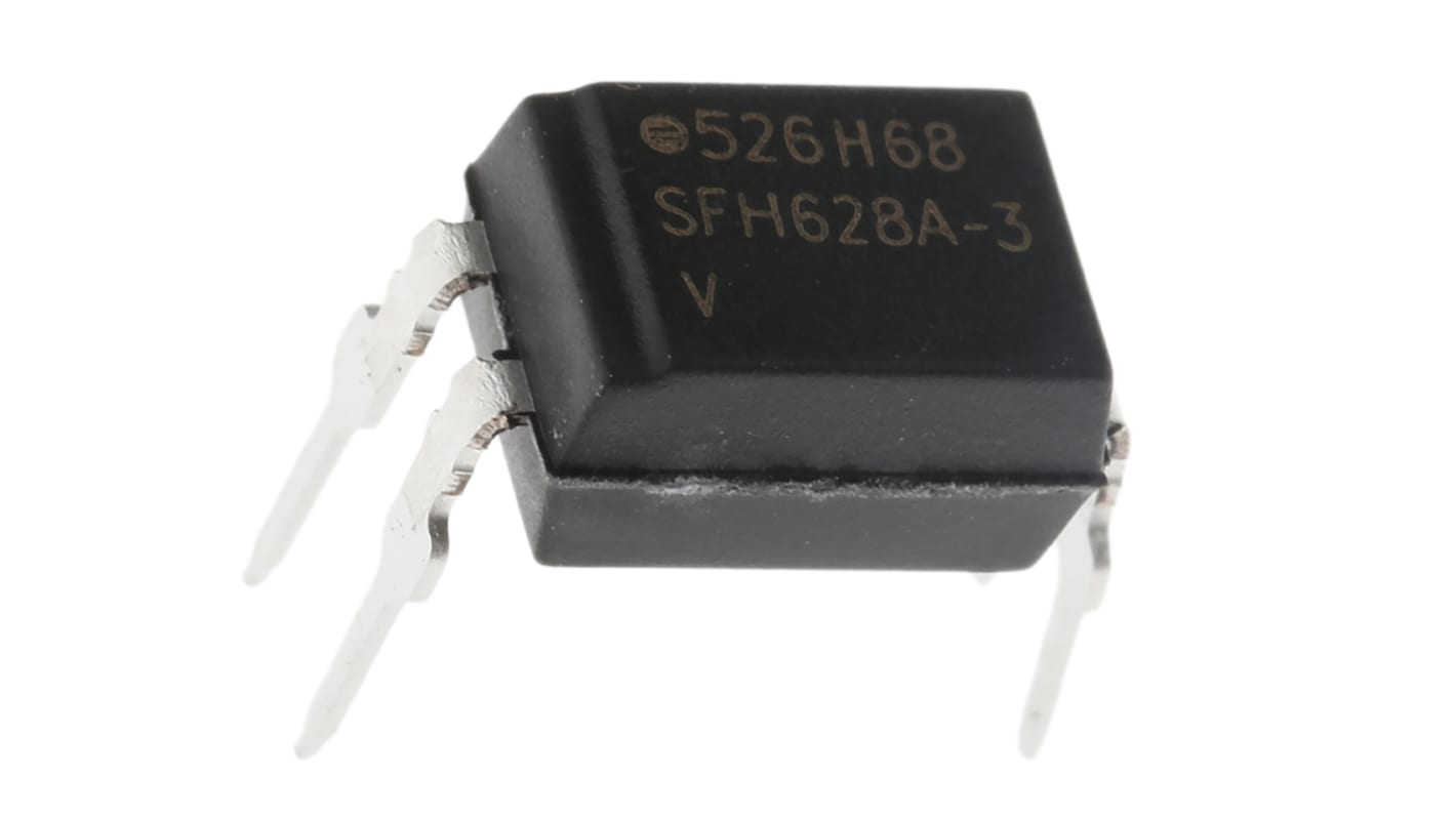 Vishay SFH THT Optokoppler AC-In / Transistor-Out, 4-Pin PDIP, Isolation 5,3 kV eff