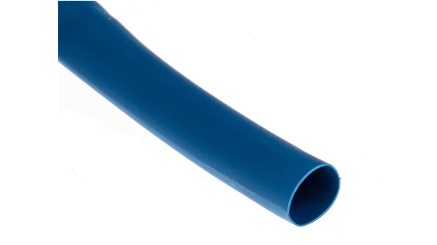 Gaine thermorétractable RS PRO, Dia. 6mm Bleu rétreint 3:1, 7m