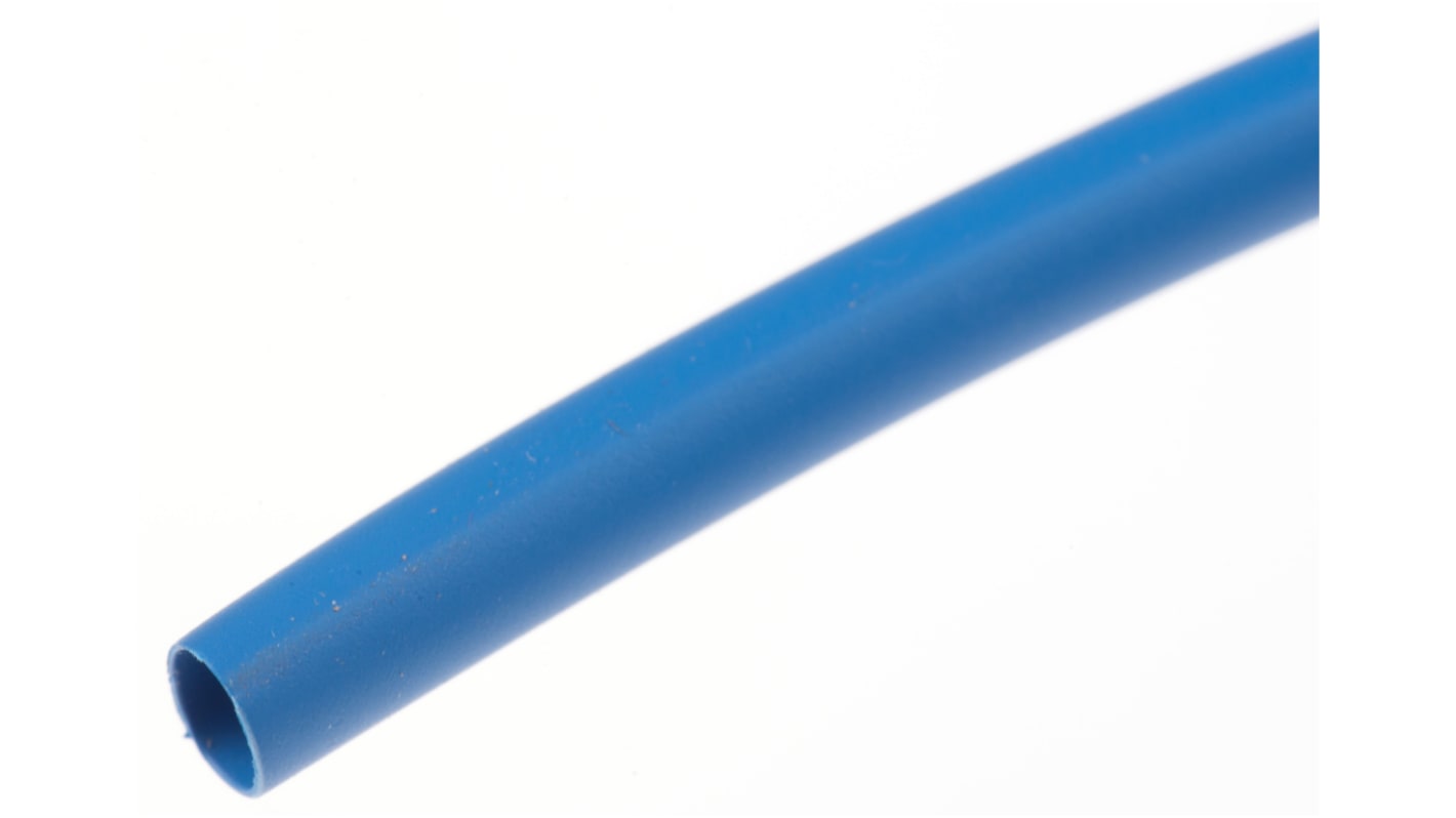 Guaina termorestringente RS PRO Ø 3mm, col. Blu, restringimento 3:1, L. 10m