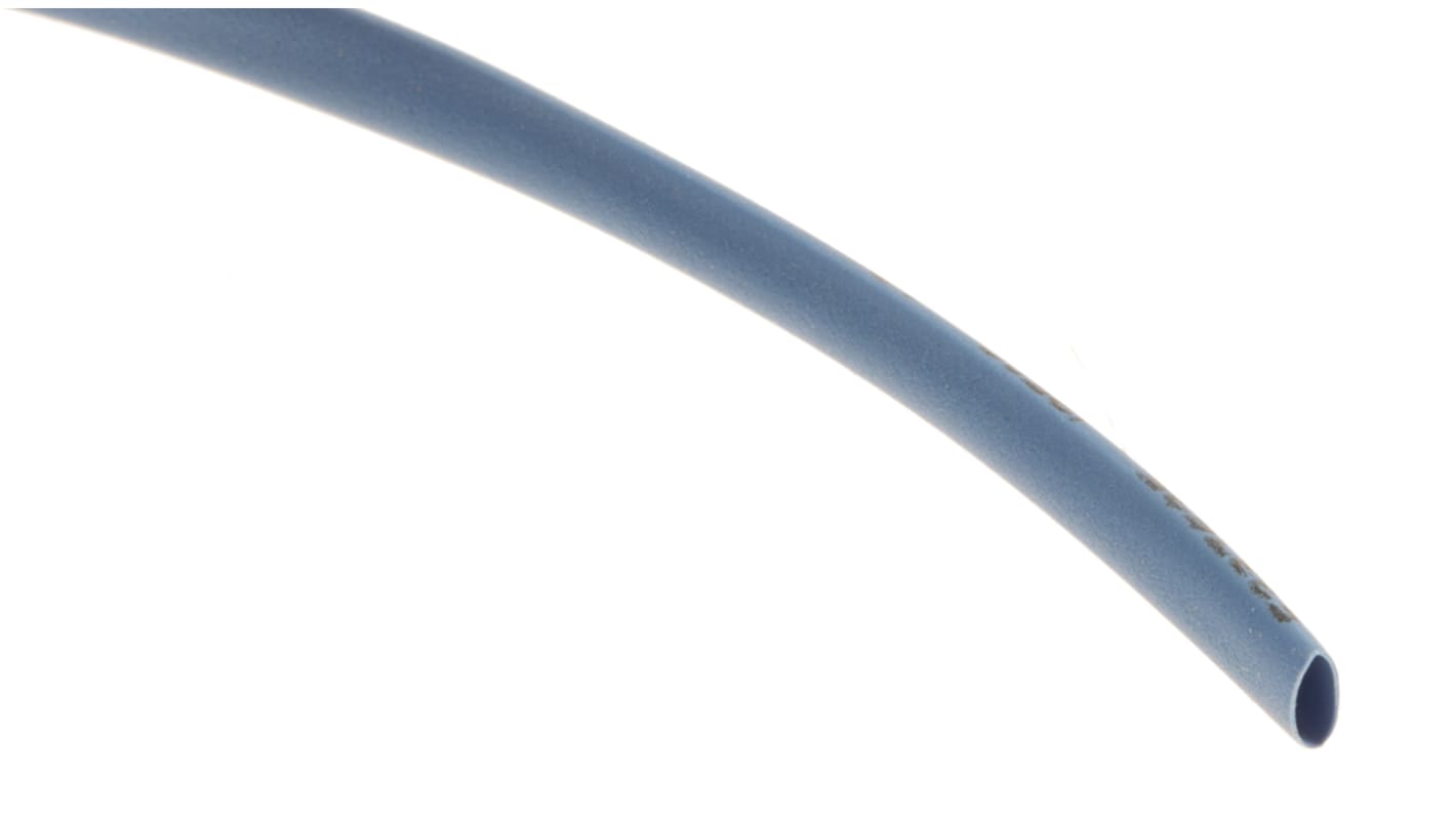 RS PRO Heat Shrink Tubing, Blue 1.6mm Sleeve Dia. x 10m Length 2:1 Ratio