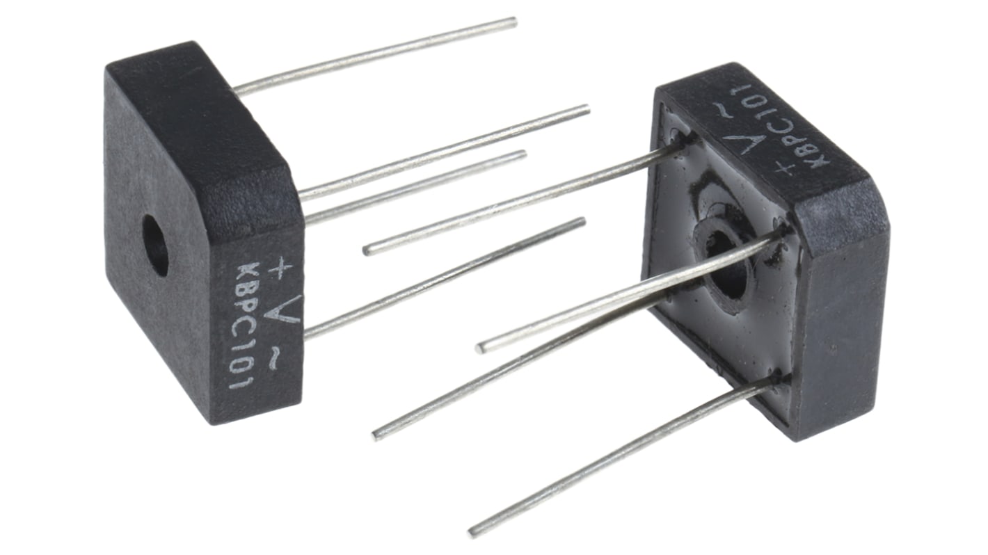 Vishay Brückengleichrichter, 1-phasig 3A 100V THT 1.1V D 46 4-Pin 10μA