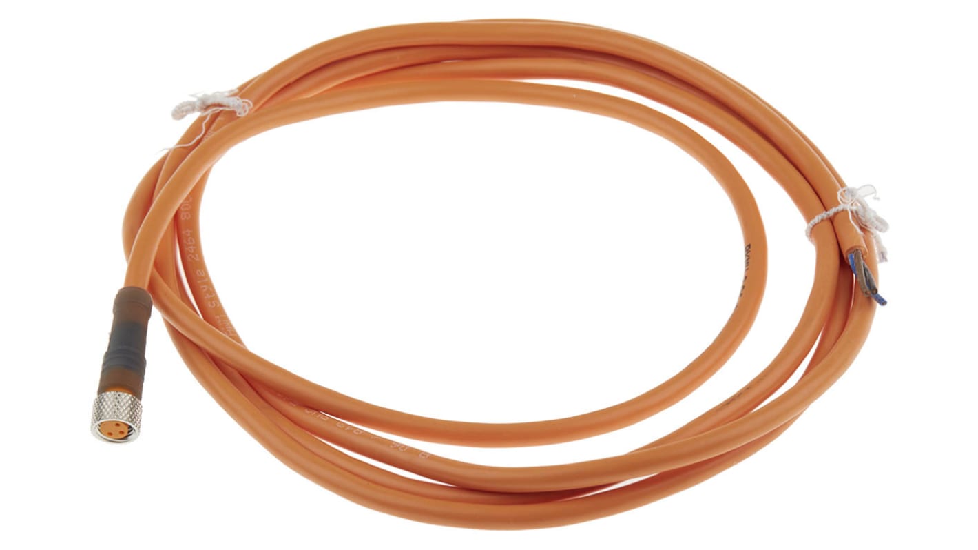 SMC Érzékelő-működtető kábel, M8 - Szereletlen - 3 érintkező, 2m