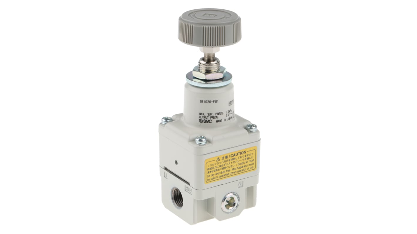 Regolatore pneumatico SMC serie IR1000, attacco G 1/8, 0.01MPa → 0.8MPa