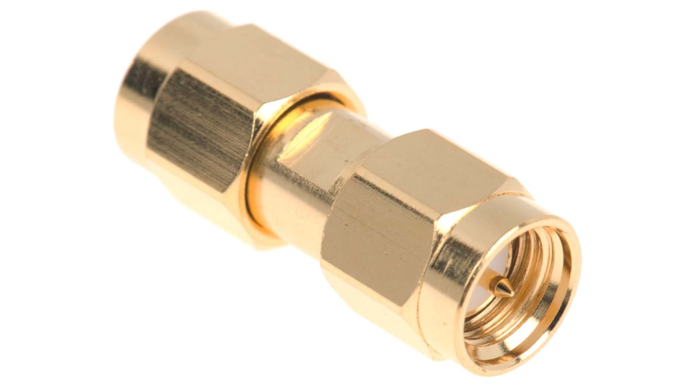 RF adapter Egyenes, 50Ω, Férfi → Férfi