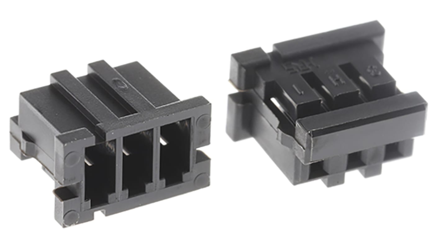 Carcasa de conector Hirose DF3-3S-2C, Serie DF3, paso: 2mm, 3 contactos, , 1 fila filas, Recto, Hembra, Montaje de Cable