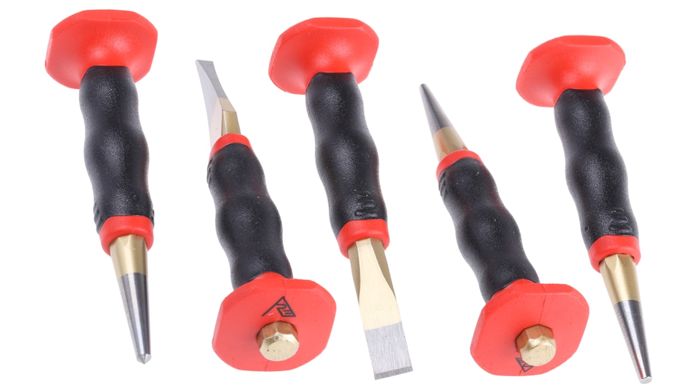 RS PRO 5Piece Punch Set, AntiVibration Punch, 10.0 mm Shank RS