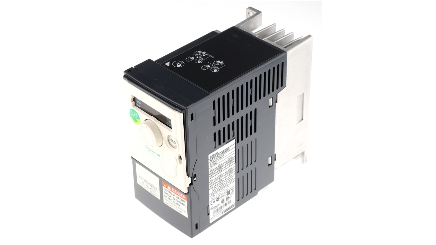 Schneider Electric Inverter Drive, 0.55 kW, 1 Phase, 230 V, 6.8 A, ALTIVAR 312 Series