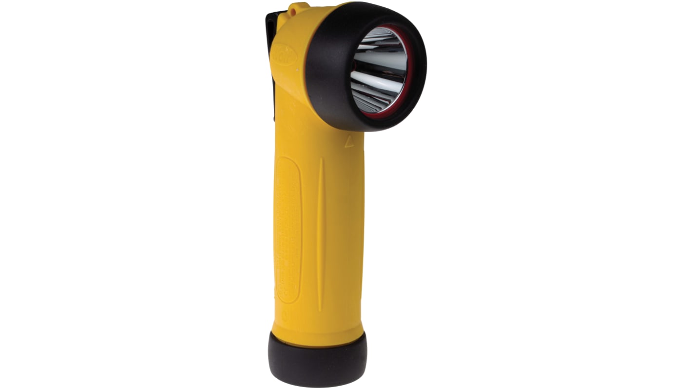 R50H Wolf Safety ATEX, IECEx LED Torch Yellow Rechargeable 80 lm