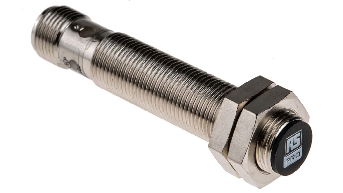 RS PRO Inductive Barrel-Style Proximity Sensor, M12 x 1, 2 mm Detection ...