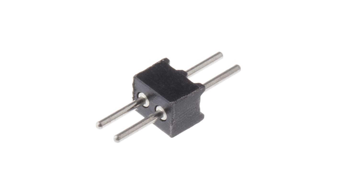 Preci-Dip Stiftleiste Stecker Gerade, 2-polig / 1-reihig, Raster 1.27mm, Lötanschluss-Anschluss, 1.0A, Nicht ummantelt