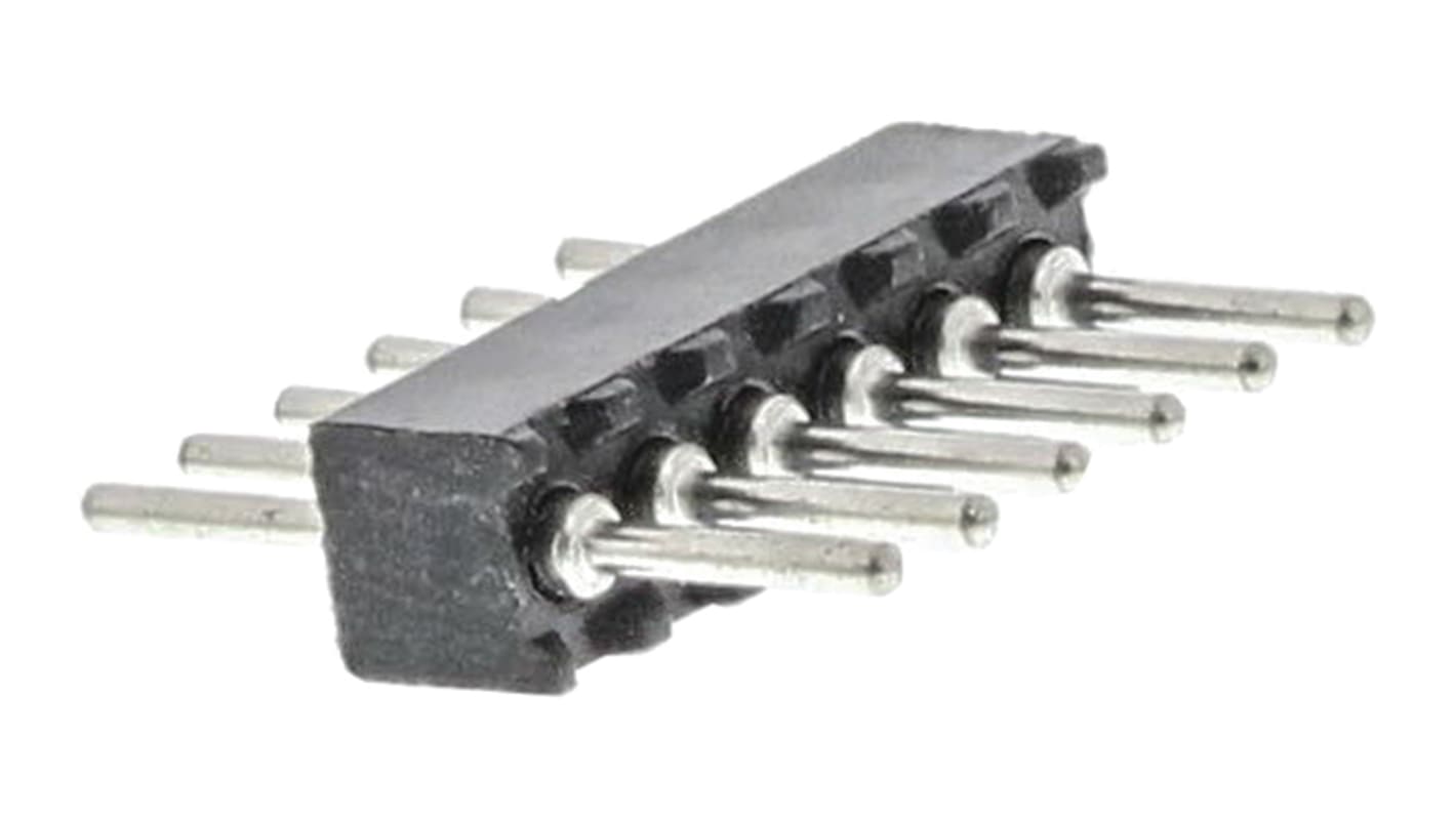 Preci-Dip Straight Through Hole Pin Header, 6 Contact(s), 1.27mm Pitch, 1 Row(s), Unshrouded