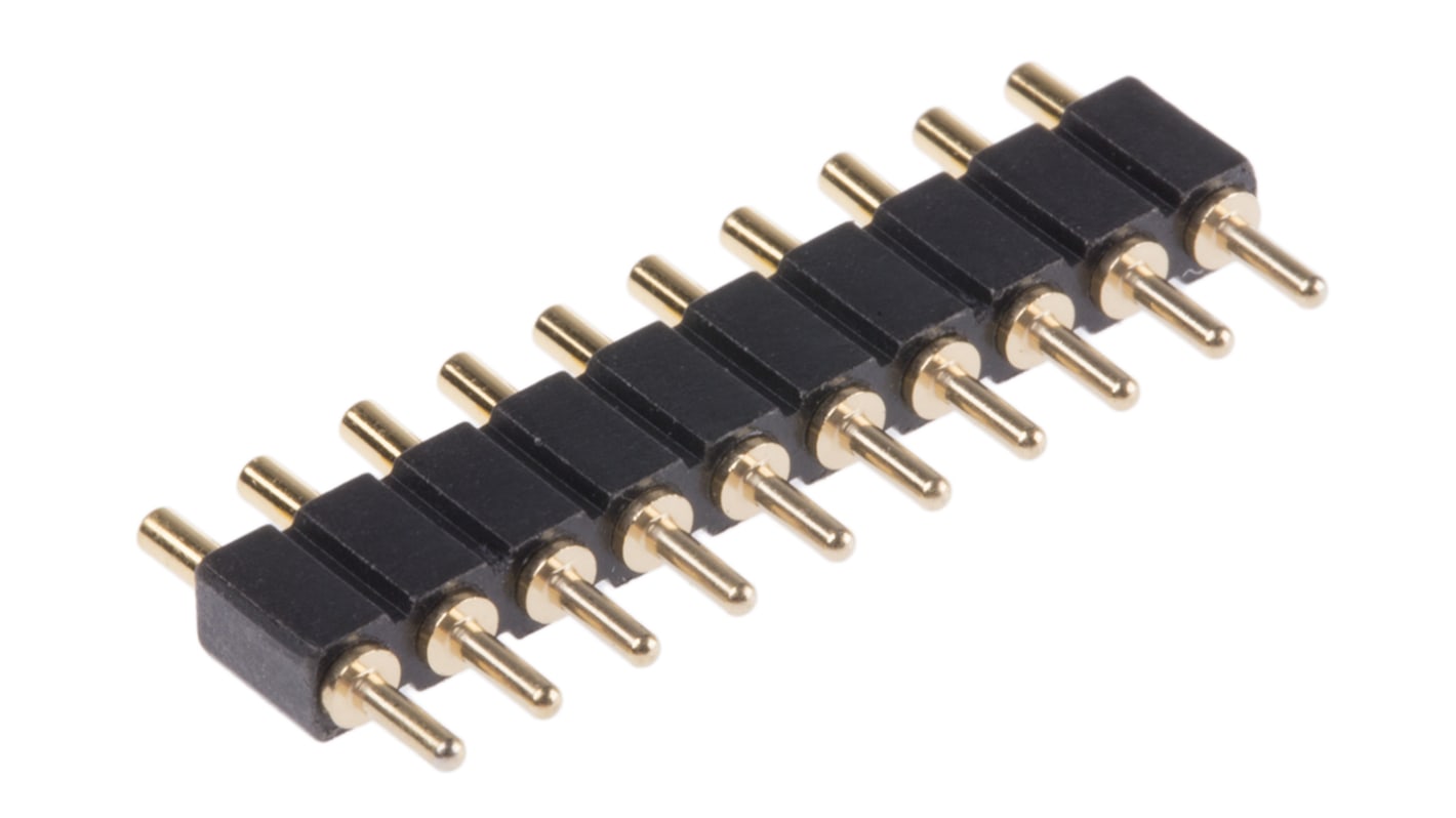 Connecteur à ressort chargé Preci-Dip, 10 pôles , 2.54mm 1 rangée, 3.5A, Droit