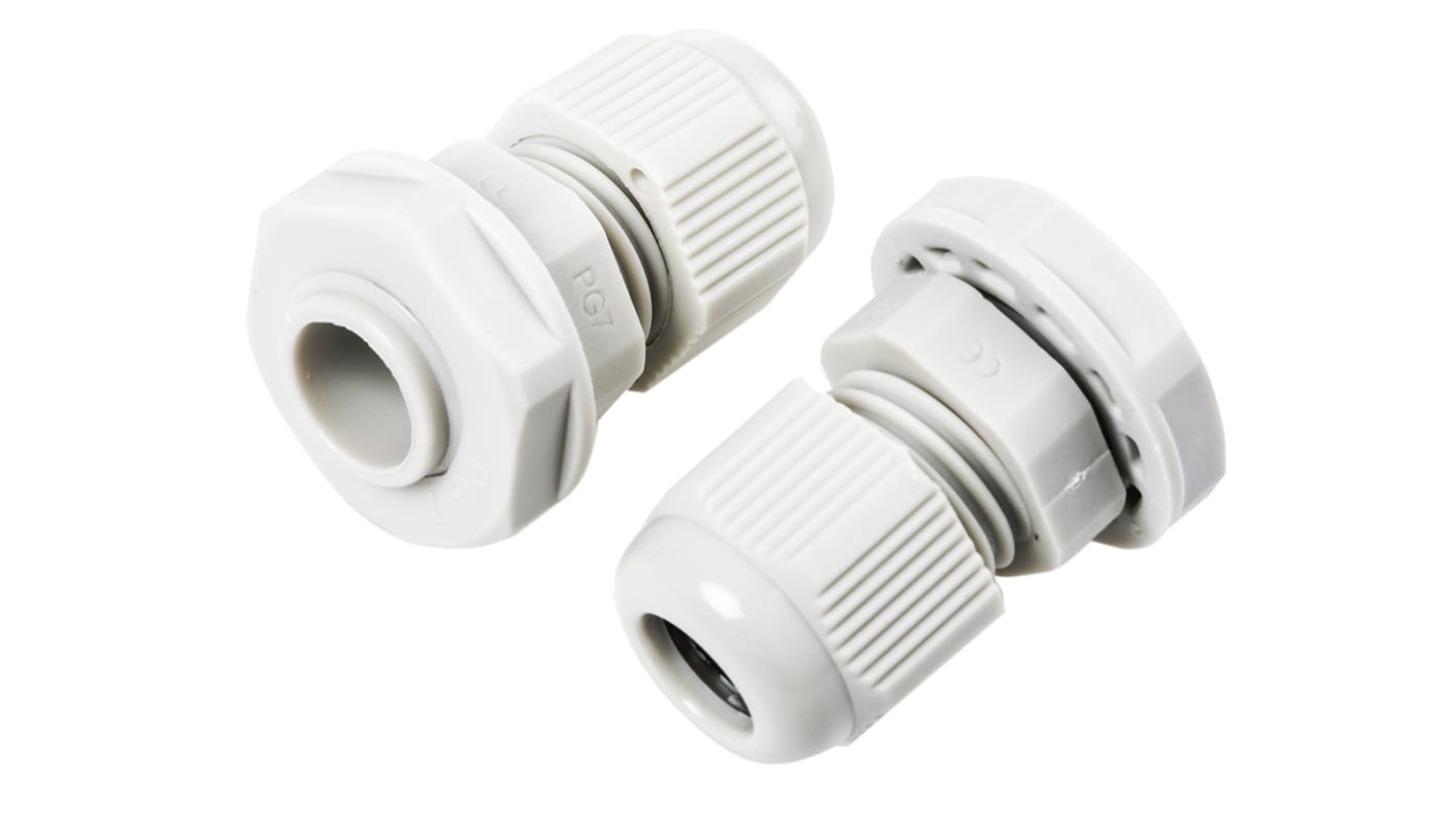 Legrand Grey Polyamide Cable Gland Kit, PG7 Thread, 3.5mm Min, 6mm Max, IP55