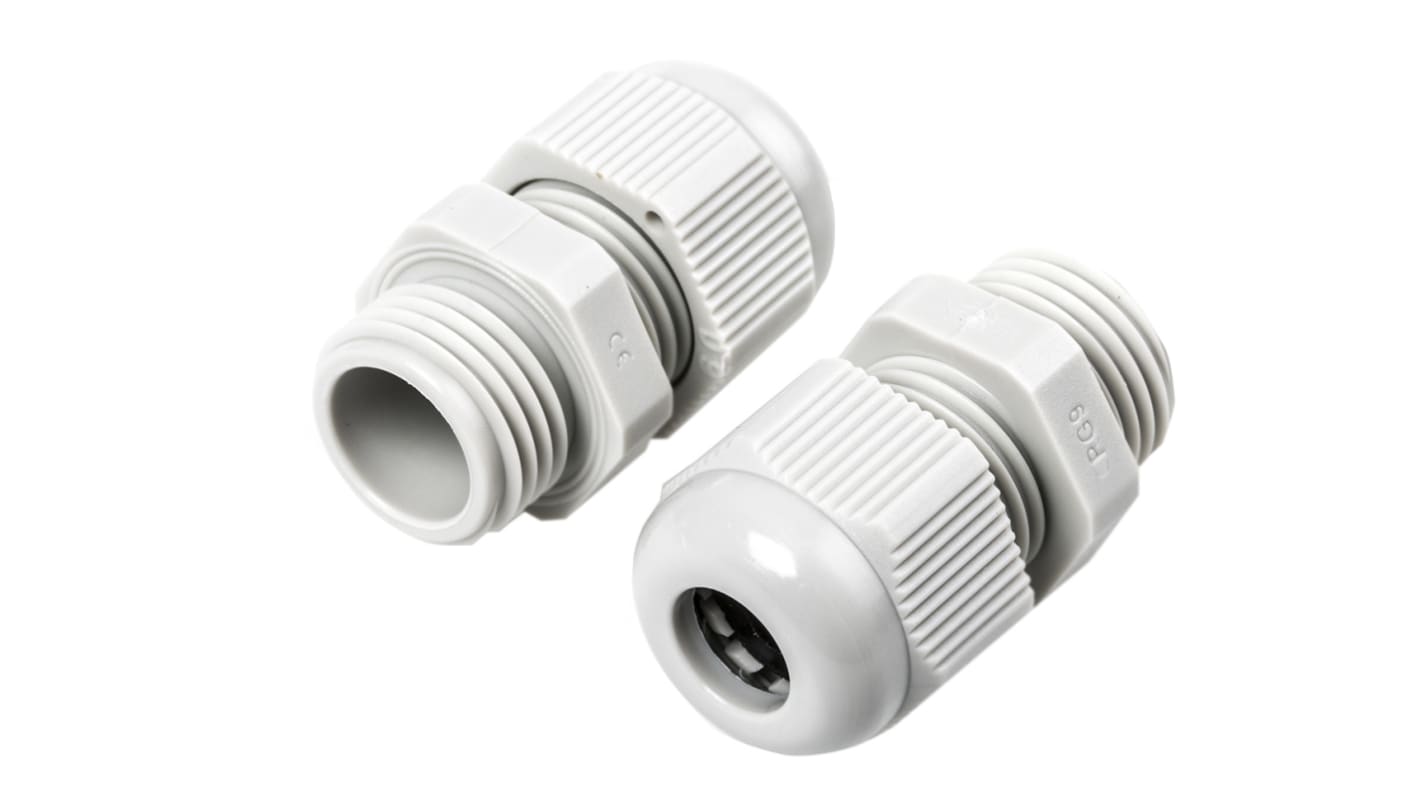 Legrand Grey Polyamide Cable Gland Kit, PG9 Thread, 4mm Min, 8mm Max, IP55