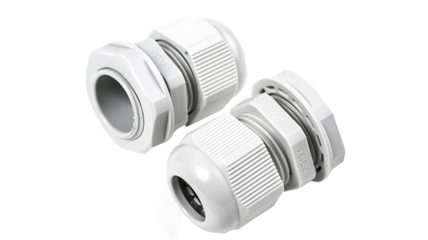 Legrand Grey Polyamide Cable Gland Kit, PG13.5 Thread, 7mm Min, 12mm Max, IP55