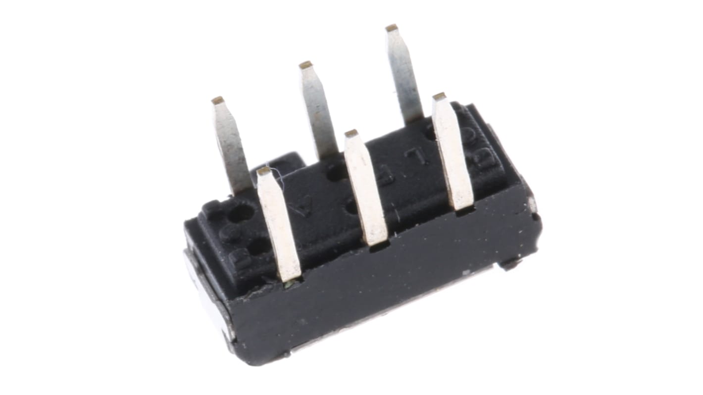 Przełącznik suwakowy, DPDT, montaż PCB, 12V, 200 mA przy 12 V DC, -10 → +60°C, KNITTER-SWITCH