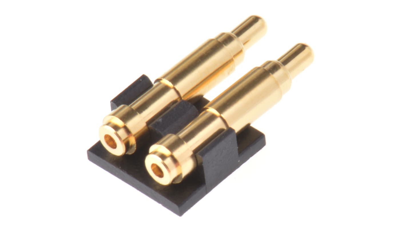 Connecteur à ressort chargé Preci-Dip, 2 pôles , 2.54mm 1 rangée, 3.0A, Angle droit