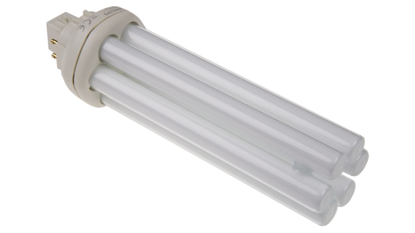 Lampadina fluorescente Philips Lighting con base GX24q-4, 42 W, 3000K (Bianco caldo), forma A 6 tubi