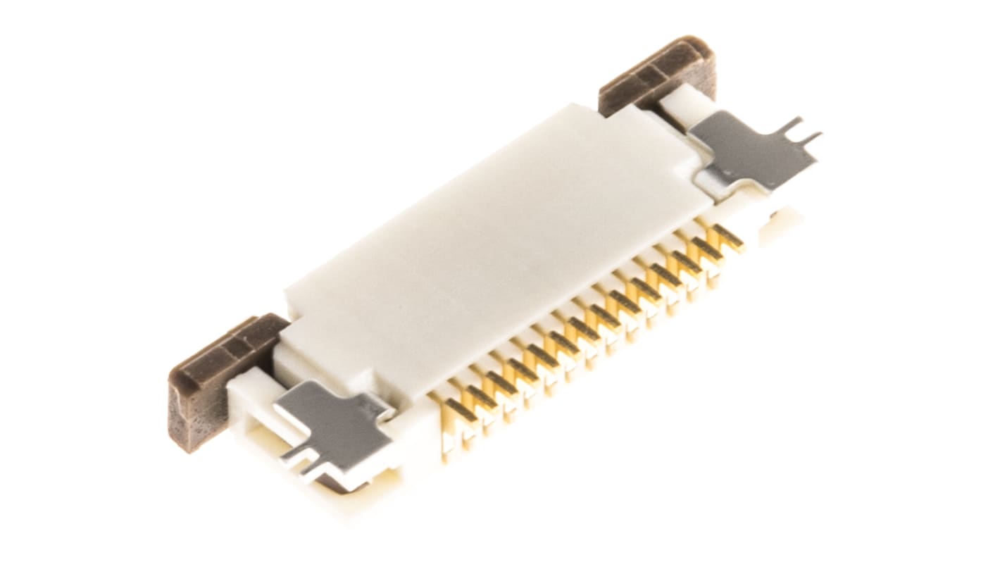 Molex , SMD FPC-Steckverbinder, Buchse, 12-polig / 1-reihig, Raster 0.5mm Lötanschluss