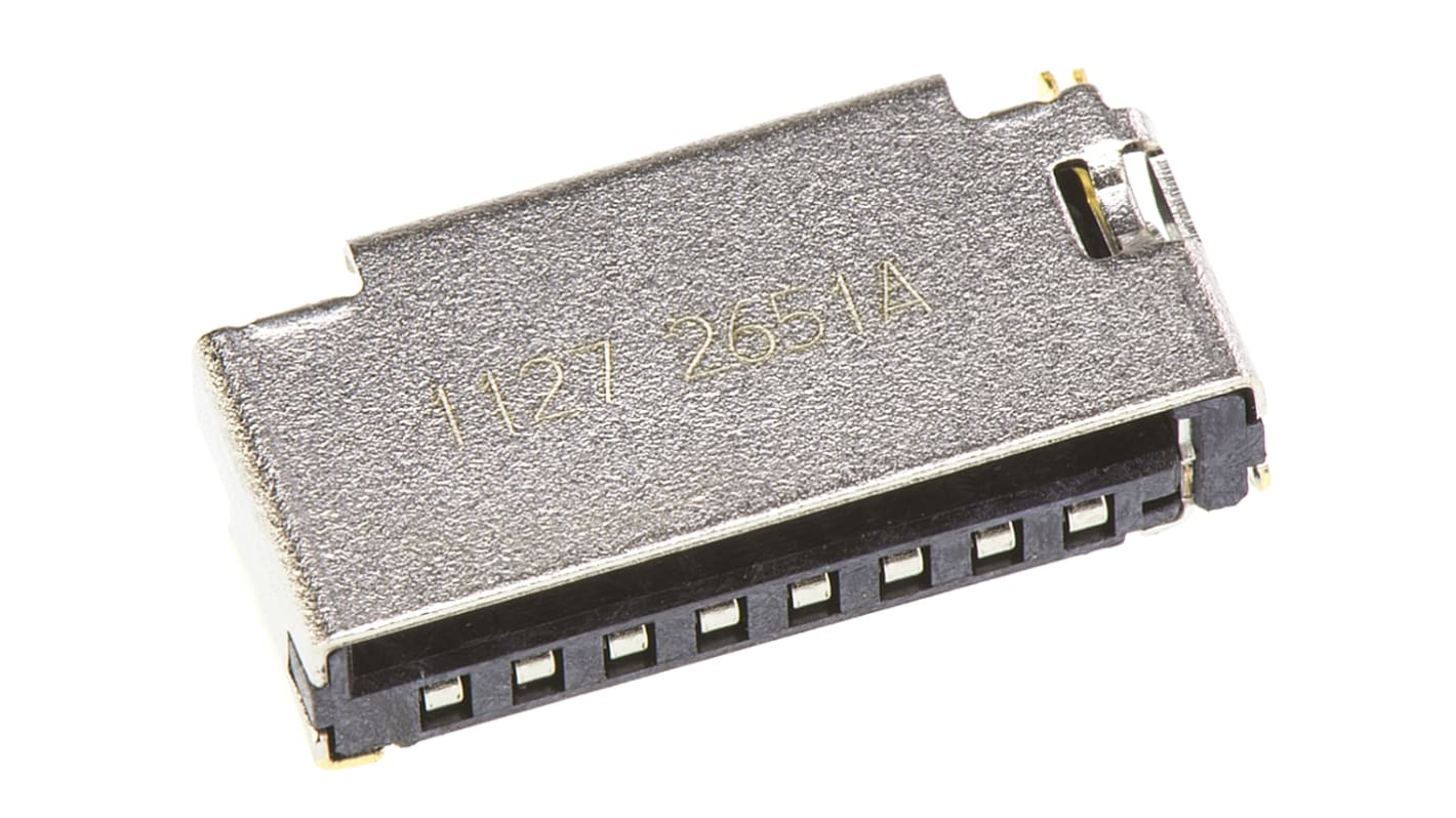 Molex, 47309 8 Way Right Angle Micro SD Memory Card Connector With Solder Termination