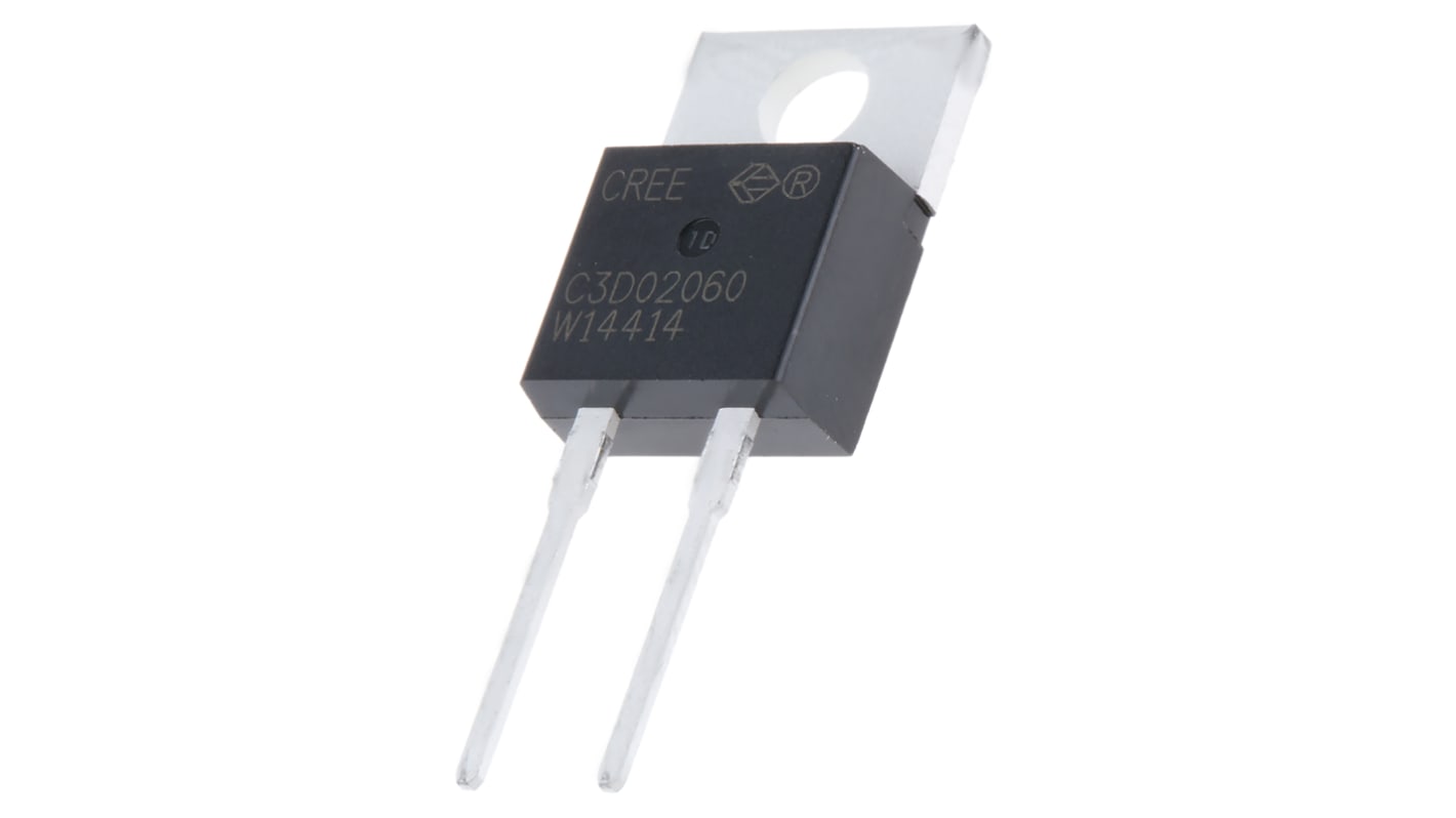 Wolfspeed THT SiC-Schottky Diode , 600V / 2A, 2-Pin TO-220