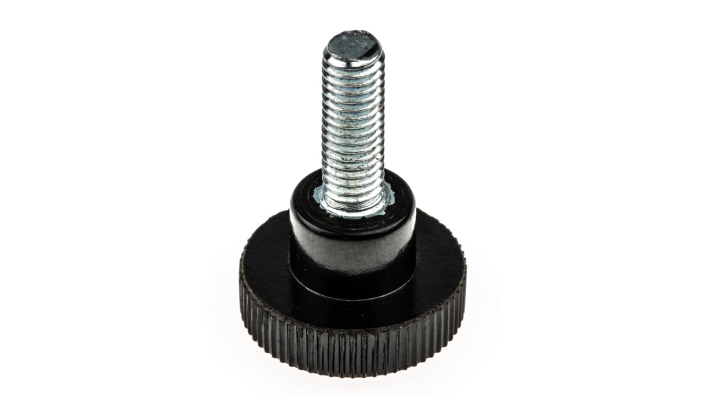 RS PRO Feststellschraube M5 Ø 5mm x 15mm Gerändelt, mit Gewindebolzen Ø 18mm