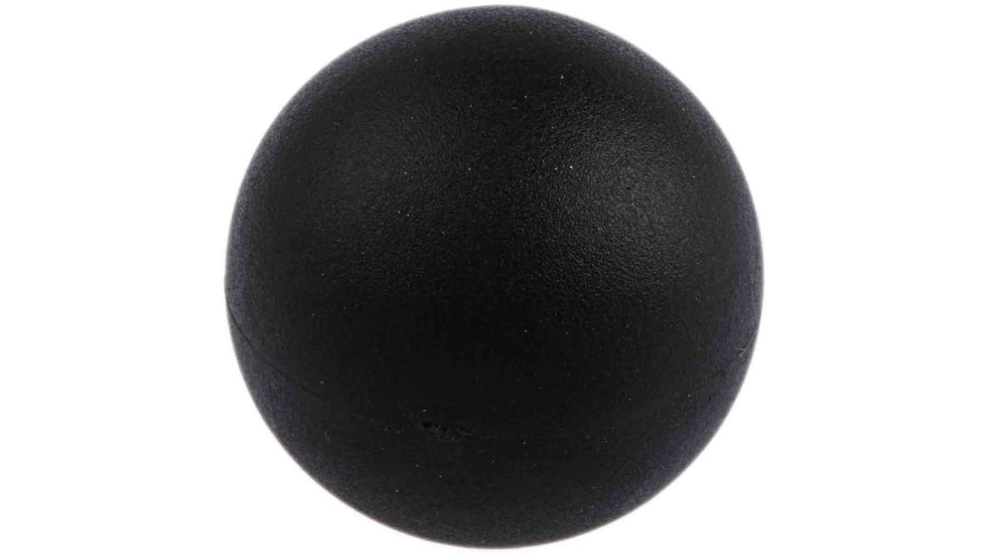 RS PRO Black Ball Clamping Knob, M10, Threaded Hole