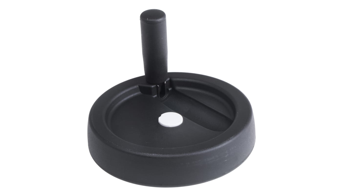 RS PRO Black Nylon Hand Wheel, 125mm diameter