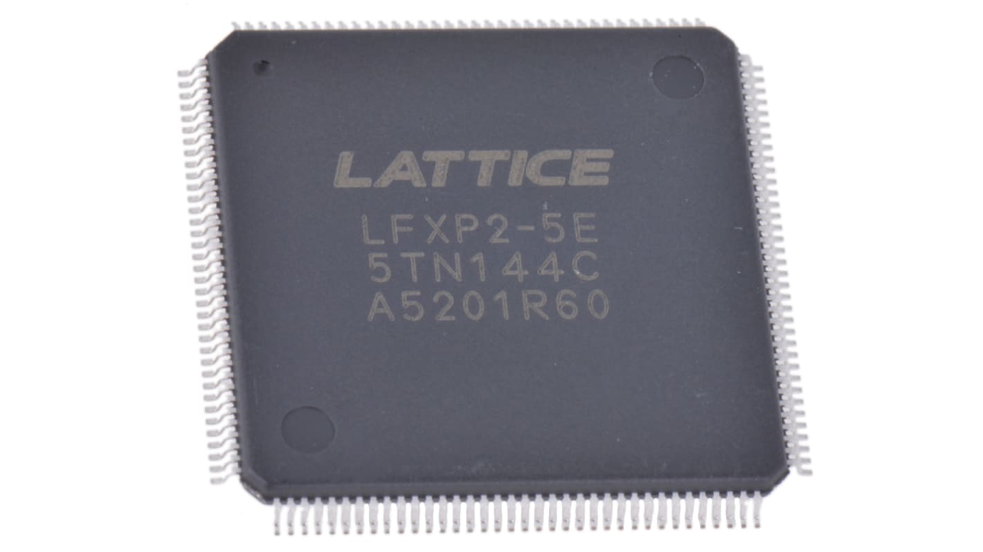 FPGA, Lattice Semiconductor, LFXP2-5E-5TN144C, XP2, 5000 Cellules, 5000 Blocs, TQFP 144.