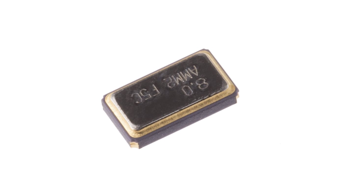 Abracon 8MHz Quarz, Oberflächenmontage, ±20ppm, 18pF, B. 3.6mm, H. 1.2mm, L. 6mm, SMD, 4-Pin