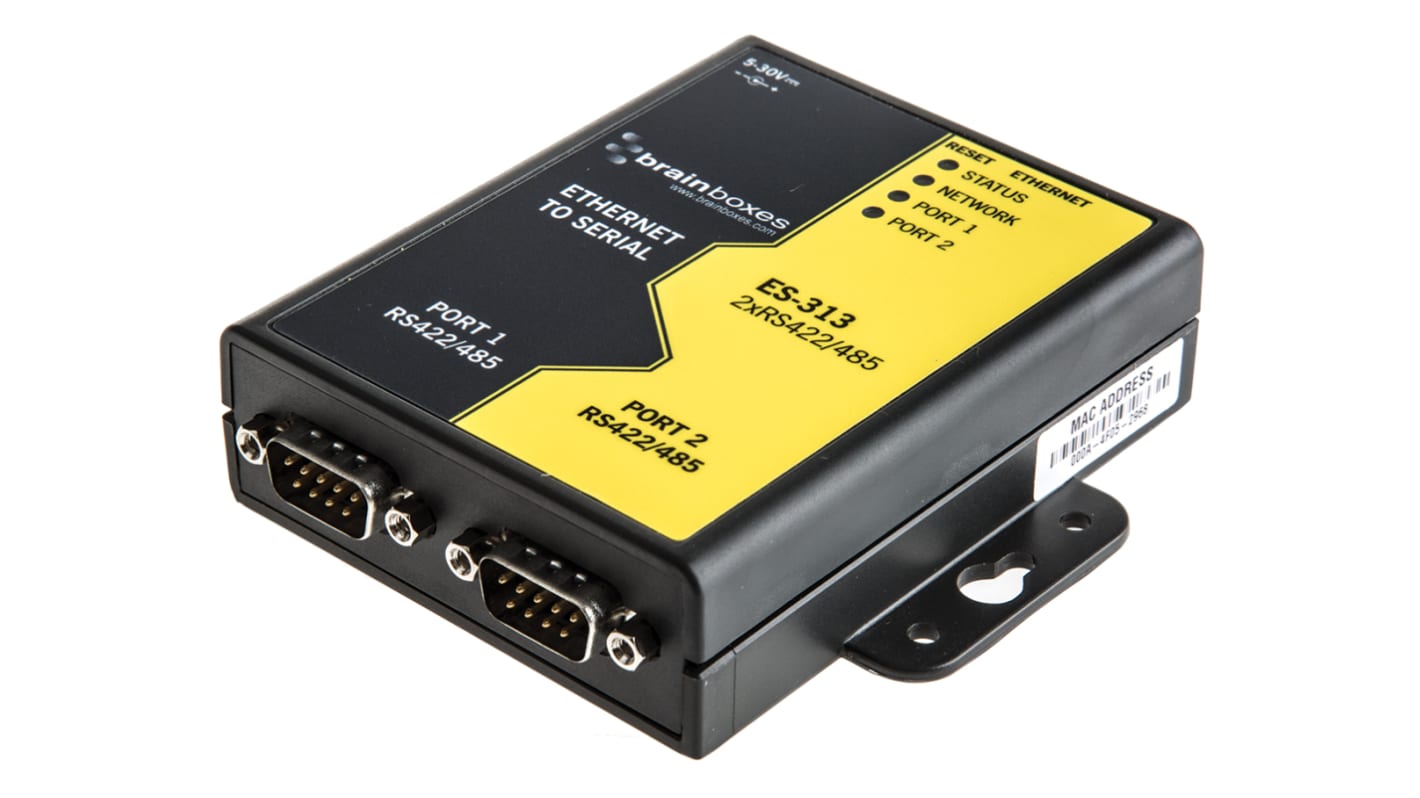 ES313 Brainboxes Serial Device Server, 1 Port, 2 Serial