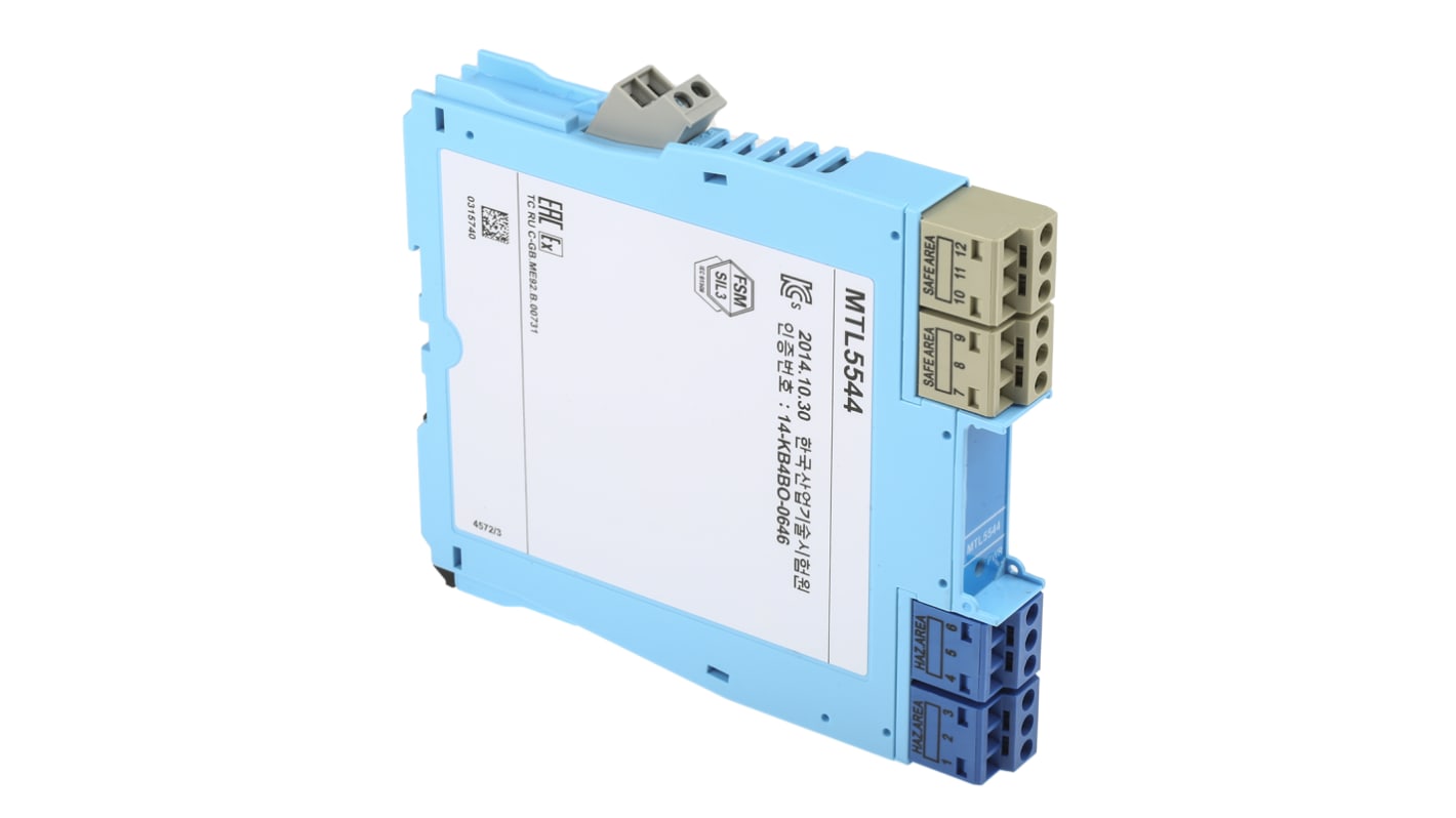 Eaton 2 Channel Zener Barrier, Repeater power supply, Current Input, Current Output, ATEX