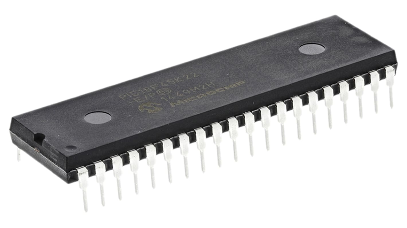 Microchip Mikrocontroller PIC18F PIC 8bit THT 32,768 kB, 256 B PDIP 40-Pin 16MHz 1536 kB RAM