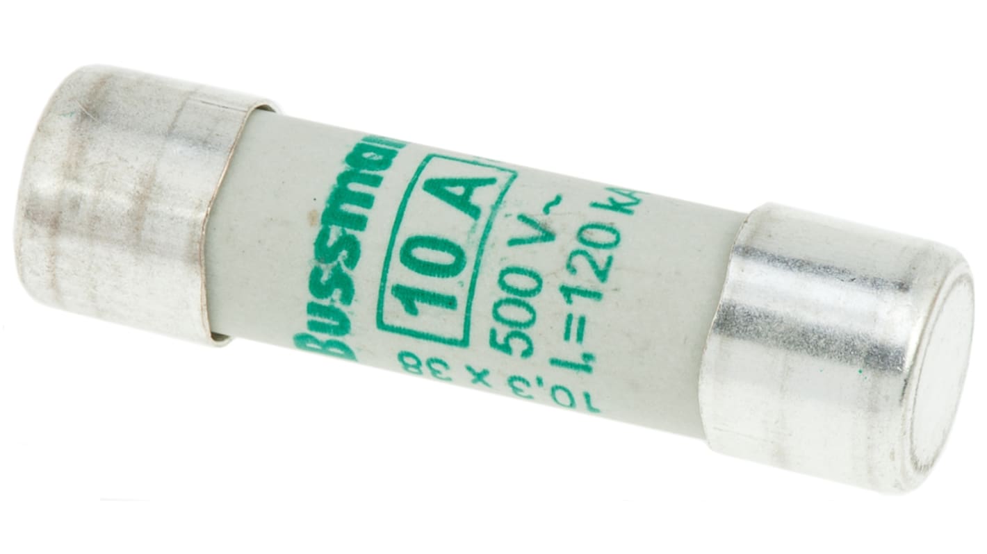 Eaton 10A Ceramic Cartridge Fuse, 10 x 38mm