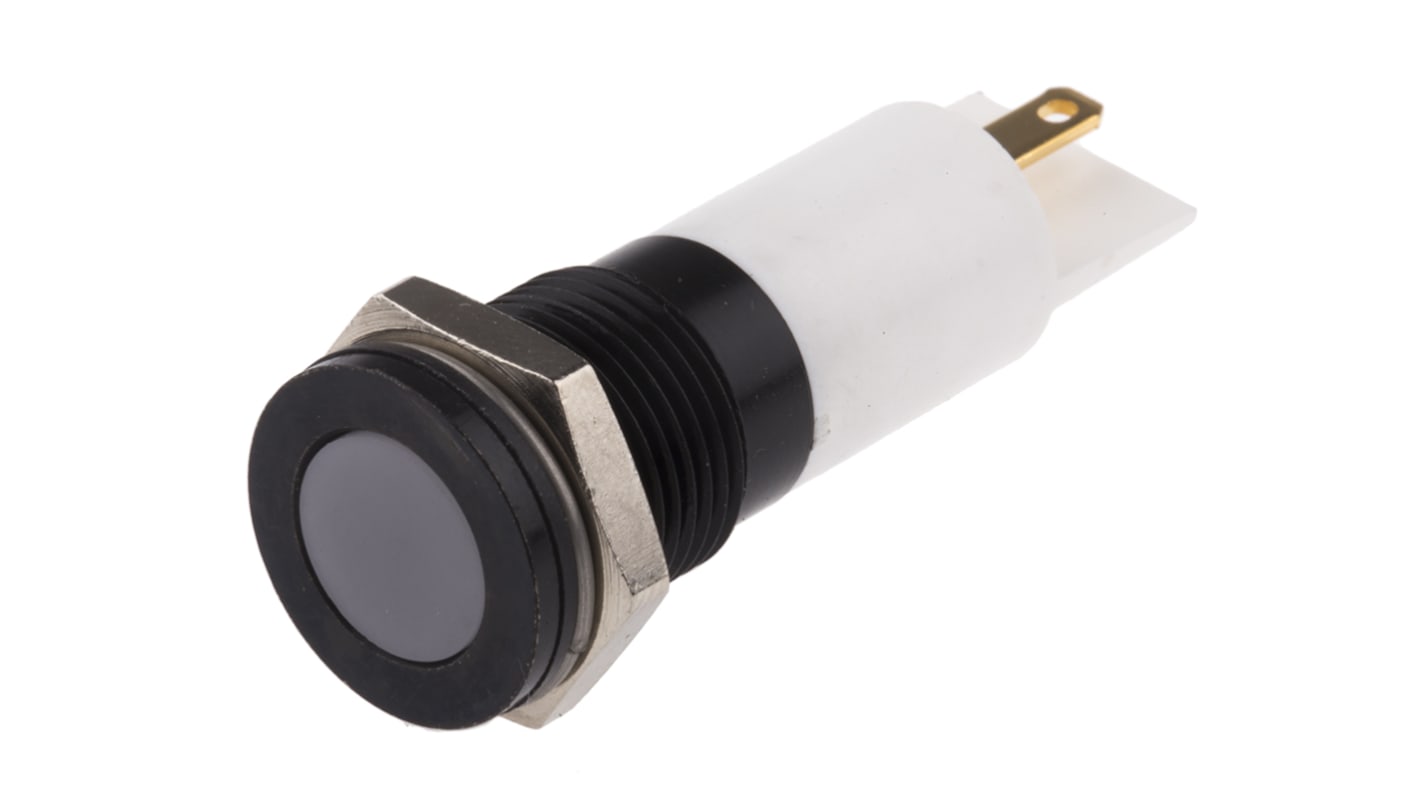 Voyant LED lumineux  Blanc RS PRO, dia. 14mm, 220V c.a., IP67