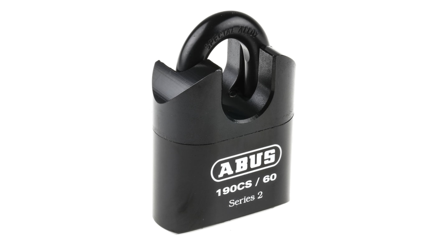 ABUS Stahl Vorhängeschloss, Kombinationsschloss Schwarz, Bügel-Ø 11mm x 30mm