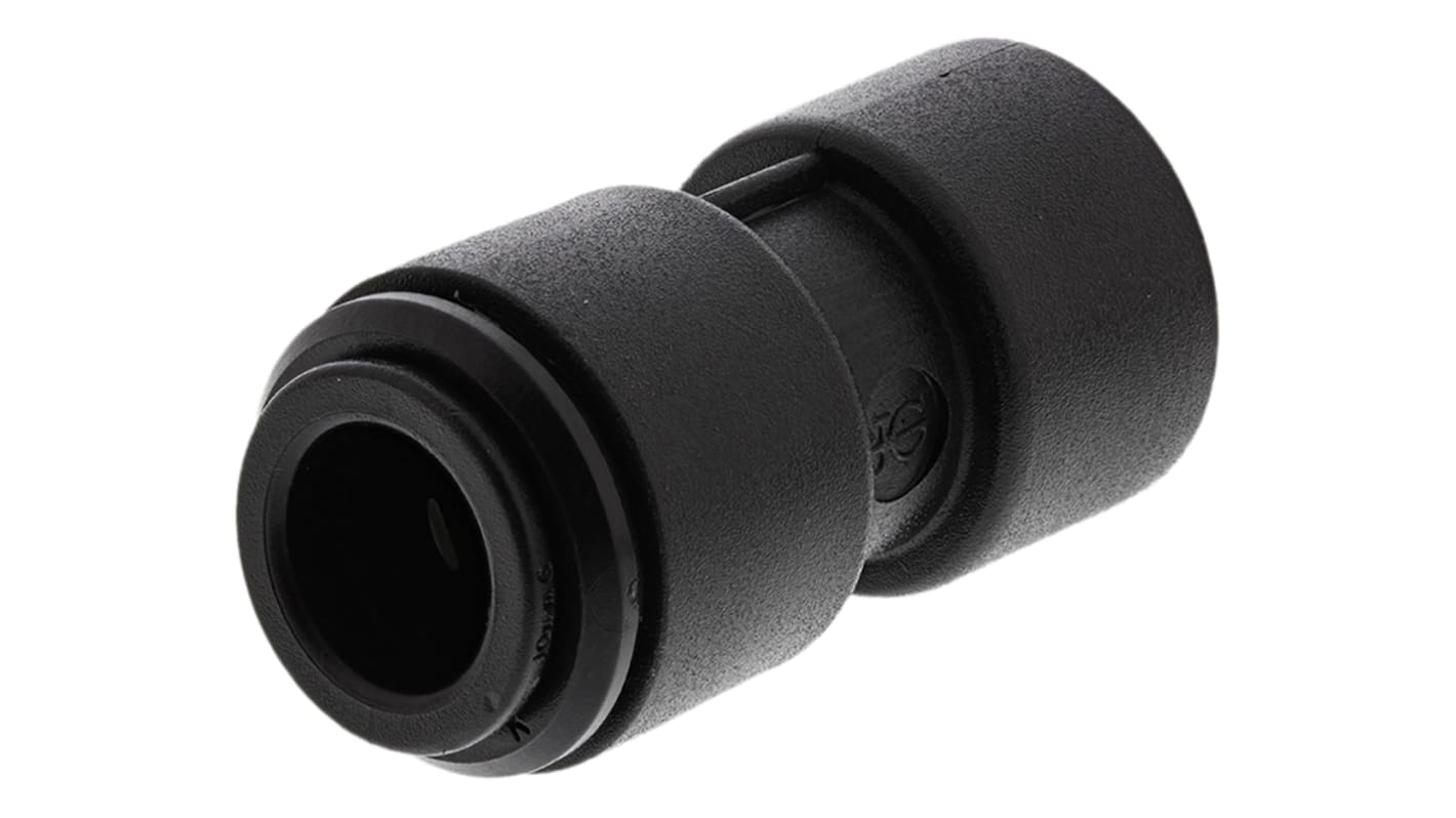 John Guest PM Series Reducer Nipple, Push In 10 mm to Push In 6 mm, Tube-to-Tube Connection Style