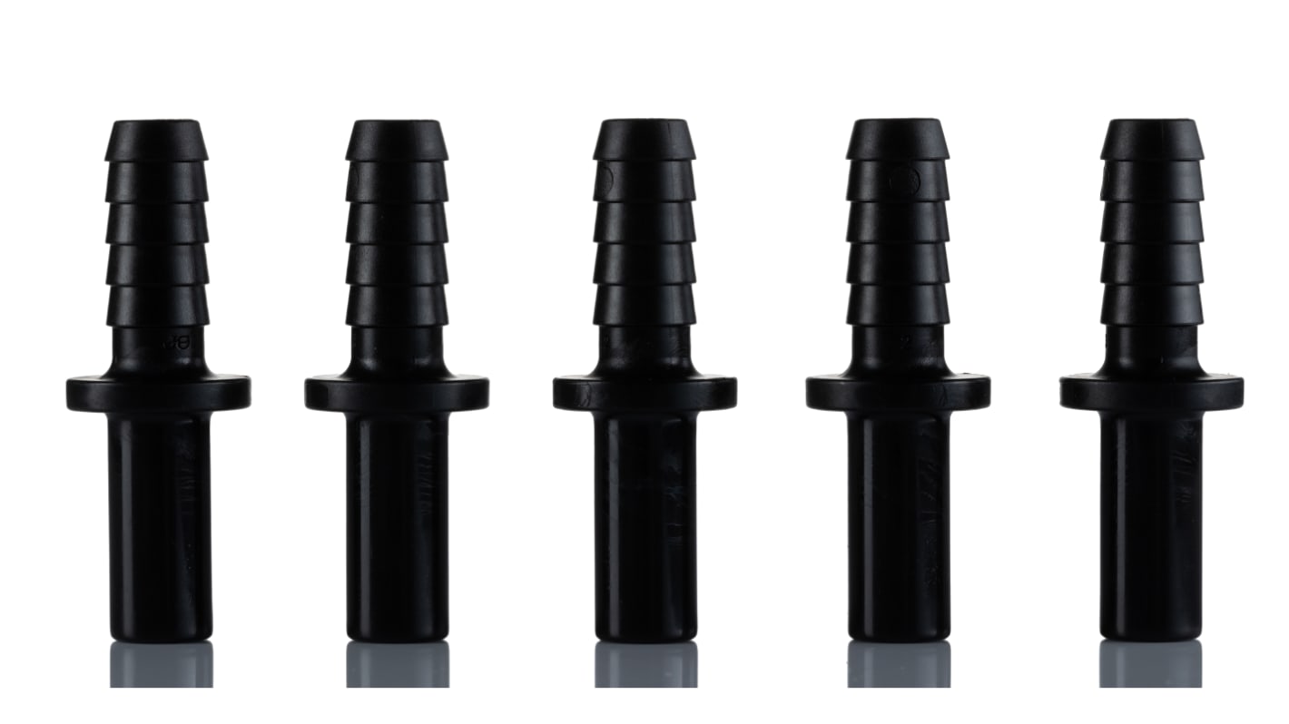 John Guest PM Series Reducer Nipple, Push In 10 mm to Push In 8 mm, Tube-to-Tube Connection Style