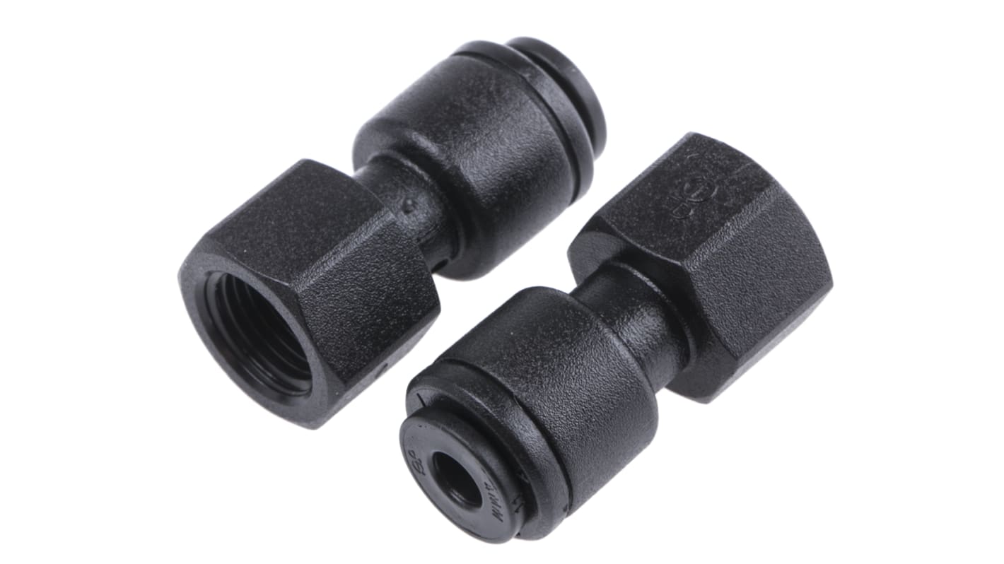 John Guest Hydraulic Straight Compression Tube Fitting PM450411E, 1/8