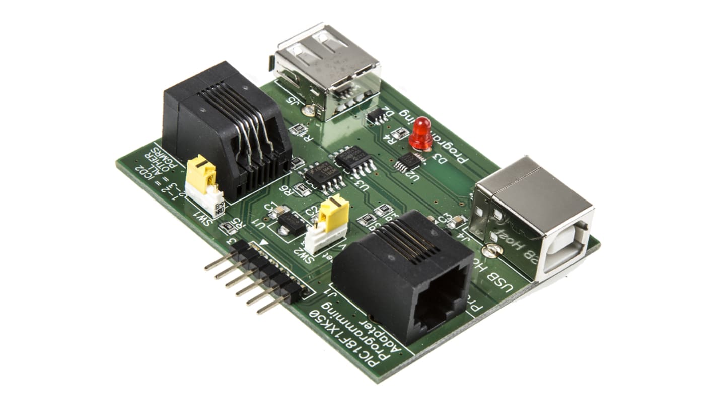 Microchip Chip-Programmieradapter, AC164114 Programmierungsadapter PIC18F1xK50, für USB-PIC-Mikrocontroller