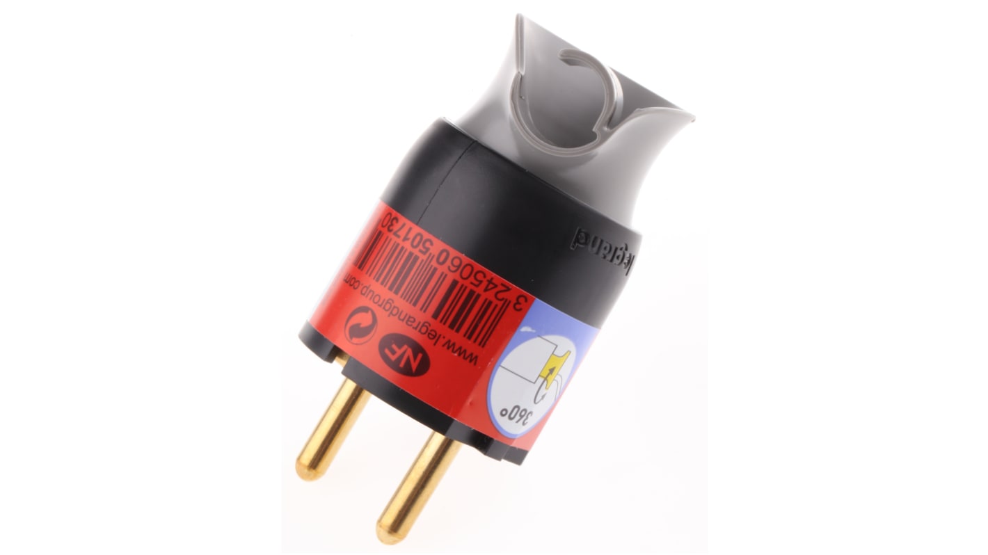 0 501 73 Legrand French / German Mains Connector, 16A, Cable Mount