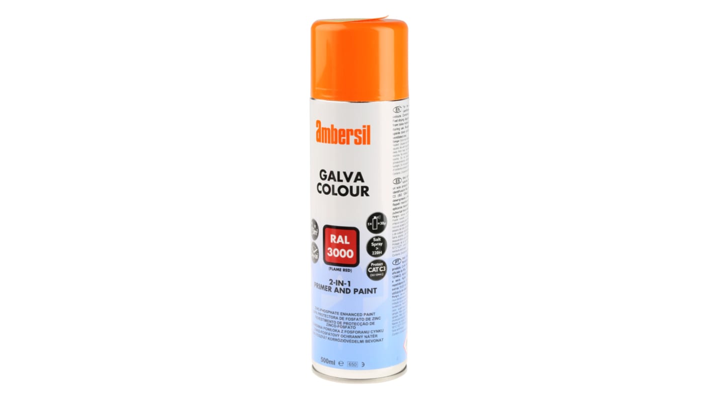 Peinture aérosol Ambersil, Rouge Satiné, 500ml