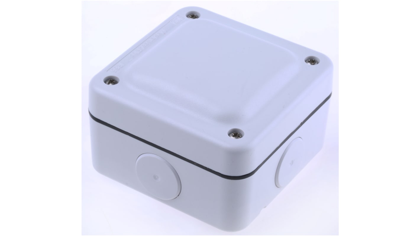 MK Electric Masterseal plus Series White Junction Box, IP66, 4 Terminals, 95 x 95 x 65mm